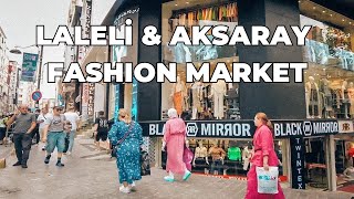 AksarayLaleli Market Walking Tour Istanbul Shopping Tour [upl. by Limak]