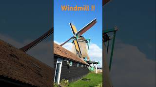 Windmill  Zaanse Schans Netherlands shorts youtubeshorts [upl. by Manoff]