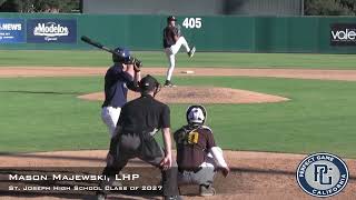 Mason Majewski Prospect Video LHP St Joseph High School Class of 2027 [upl. by Sapers]