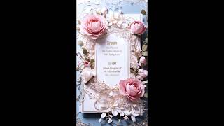 Best 3D Floral Wedding Invitations for Your Dream Wedding D7 [upl. by Levina522]