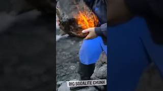 Giant piece of sodalite found in an Alaskan river [upl. by Eittol]