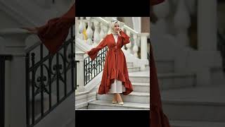 Hijab with different style 2024 fashion outfit design [upl. by Aisitel]