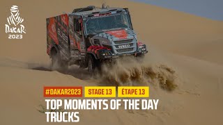 Trucks Top moments  Étape 13  Stage 13  Dakar2023 [upl. by Ellehsor329]