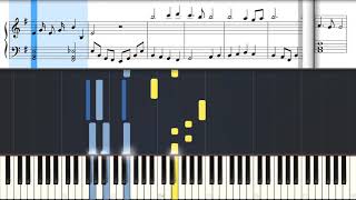 Dvorak  Allegro con fuoco From the New World Symphony easy piano tutorial [upl. by Viola]