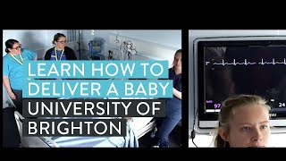 Midwifery at university  simulator helps students learn how to assist a delivery [upl. by Cate]