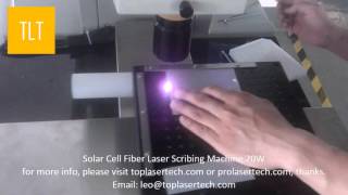 Solar Cell Fiber Laser Scribing Machine 20W [upl. by Nywled]