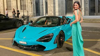 LA LUJOSA VIDA EN ZURICH  SUPERCARS EN ZURICH 2024 [upl. by Anialahs733]