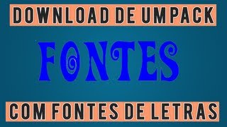 Como Instalar Fontes de Letras  Download Pack Com Fontes de Letras [upl. by Timmons]