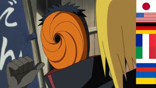 Tobi saying quotIchibi Nibi Boku wa Tobiquot in different 8 languages  Naruto Multilanguage [upl. by Quarta]