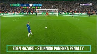 Eden Hazard  Stunning Panenka Penalty Goal Against Manchester City [upl. by Ccasi]