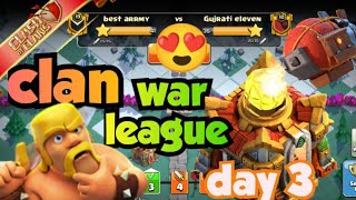 finely We win clan war league day 3 th 16 clash of clans coc [upl. by Eidoc513]