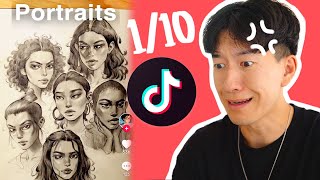 RATING TIKTOK ART TUTORIALS 🗿 7 [upl. by Ramiah]