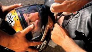 SHOEI XTWELVEs Emergency Quick Release System EQRS [upl. by Irrol]