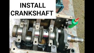 How to install crankshaft Suzuki F6A [upl. by Akcimat]