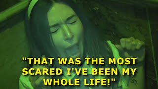 Alinity got scared on Emirus halloween party [upl. by Auqcinahs]