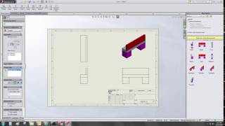 Change view orientation in drawing  solidworks 2015  video 87 [upl. by Purpura]