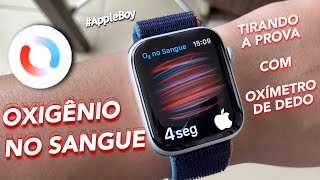 OXIGÊNIO NO SANGUE🩸COM APPLE WATCH vs OXÍMETRO DE DEDO [upl. by Delogu]