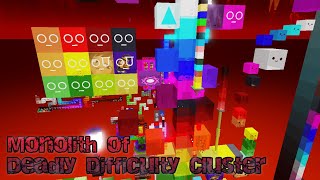 Monolith of Deadly Difficulty ClusterMonolith of Death Difficulty Chart Part 3 [upl. by Leidgam810]