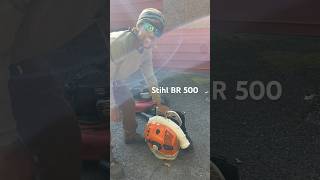 Stihl Br500 ertime Delroccolandscaping [upl. by Niel]