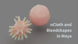 Using nCloth to make Blendshape targets in Maya [upl. by Eannej]