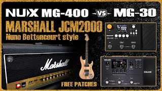 NUX MG 400 vs MG 30 Marshall JCM2000 Comparison [upl. by Wojak]