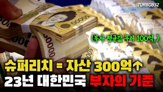 부자 되려면 최소 100억 2023년 대한민국 상위 1 부자 보고서 [upl. by Ylera536]