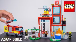 Fire Station｜Lego Speed Build｜ASMR [upl. by Ehav]