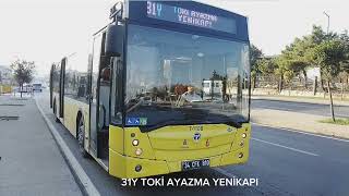 31Y TOKİ AYAZMA  YENİKAPI 37Y ÇIRÇIR METRO  VEZNECİLER [upl. by Tiebout]