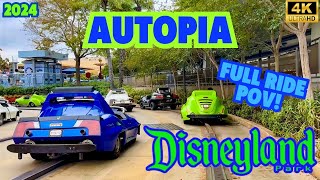 AUTOPIADisneyland Rides 2024 FULL RIDE POV [upl. by Esiralc279]