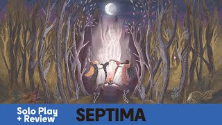 Septima  Board Game Solo Playthrough amp Review [upl. by Genovera]