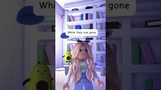 Her parents DIDN’T let her enter the basement BECAUSE OF THIS…😱💀 adoptme roblox robloxshorts [upl. by Alcot]