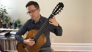 Brouwer Etude No 10 Estudios Sencillos and Lesson for Classical Guitar [upl. by Bobbye939]