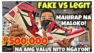 HOW TO LEGIT CHECK NG AIR JORDAN 1OFFWHITE FAKE VS LEGIT COMPARISON [upl. by Atires]