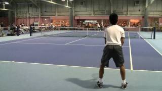 Tennis 大西賢ken onishi 14 VS コーチ 35 [upl. by Ardnasirhc]