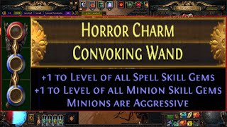 Path of Exile 318 Not Fractured 2 Minions are Aggressive Convoking Wand Crafting in Sentinel 1054 [upl. by Navannod962]