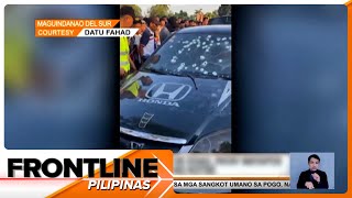 Magpinsan patay matapos pagbabarilin sa loob ng kotse sa Maguindanao del Sur  Frontline Pilipinas [upl. by Aissatsan]