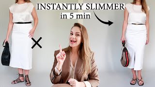 5 STEPS to look SLIMMER instantly [upl. by Ettinger]