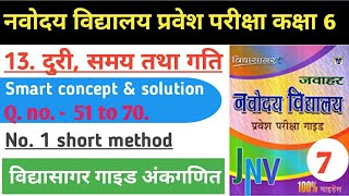 vidyasagar jawahar navodaya vidyalaya pravesh pariksha guide। speedtimedistance [upl. by Eusadnilem]