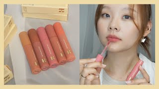 HOLIKA HOLIKA HEART CRUSH GLOW TINT AIR SWATCHES amp REVIEW [upl. by Ykcin960]