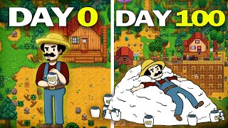 I Spent 100 Days In Stardew Valley 16 As A New Player [upl. by Ednyl]