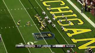 2013 Minnesota at Michigan Football Highlights [upl. by Yecal635]