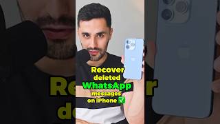 Recover Deleted WhatsApp Messages on iPhone 📲 from iCloud [upl. by Lucier]