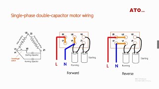 Single phase motor forward and reverse wiring [upl. by Cressler885]