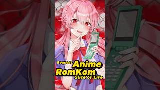 Request Anime RomKom Slice Of Life BUKAN Isekai shorts anime icaners [upl. by Aschim788]