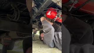 Installing an UNDERSLUNG LPG gas tank system  Converting a van into a camper 🚌 [upl. by Ecyal758]