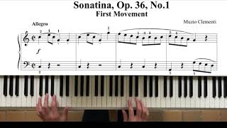 Clementi  Sonatina Op 36 No 1 1st Movement [upl. by Euseibbob635]