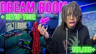 BEST DREAM TEENAGER ROOM TOUR  GAMING SETUP  20000 [upl. by Aymik]