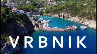 Vrbnik Island of Krk Croatia FromAbove 4K [upl. by Ddarb270]