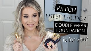 ESTEE LAUDER Double Wear ALL FORMULAS Review  Demo [upl. by Oznecniv610]