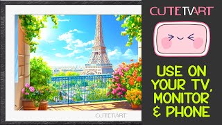 Frame TV Art  Dream of Paris  TV Screensaver  No Sound [upl. by Lais]